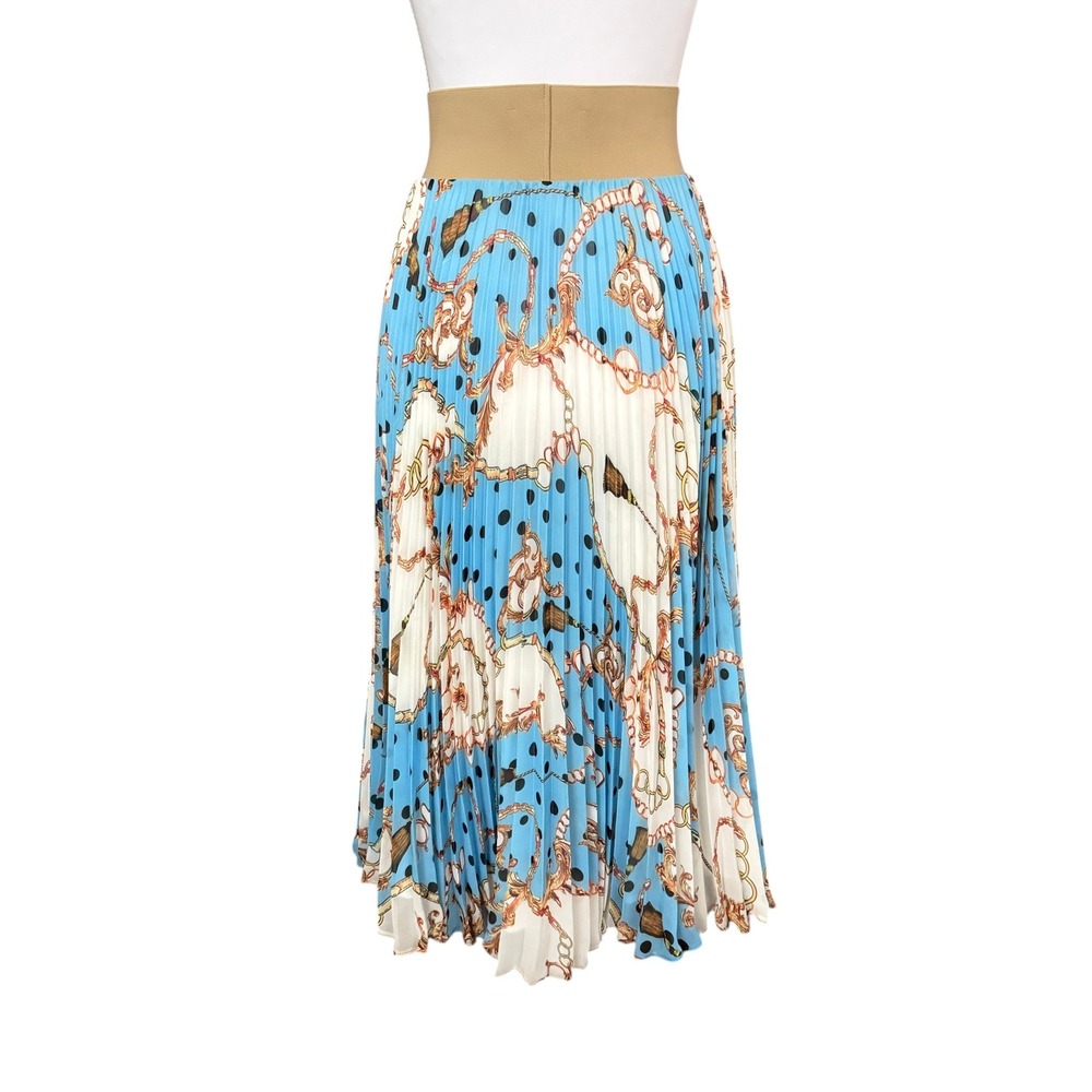 Loyd/Ford LA*SKRTS Pleated Chiffon Midi Skirt Size 1 (SM) Designer Luxury Chain - Picture 4 of 12